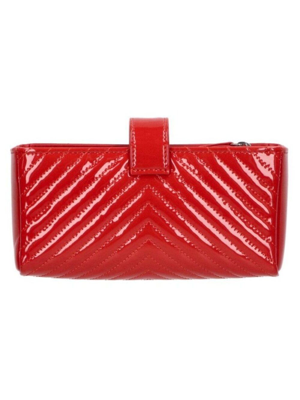 Chanel V-Stitched Patent CC Pouch - Picture 2 of 5